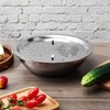 iplusmile Stainless Steel Drain Basket 10 Inch Colander Bowl Combo