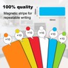 60 Magnetic Strips Writeable (60 x 20 mm), Magnetic Labels