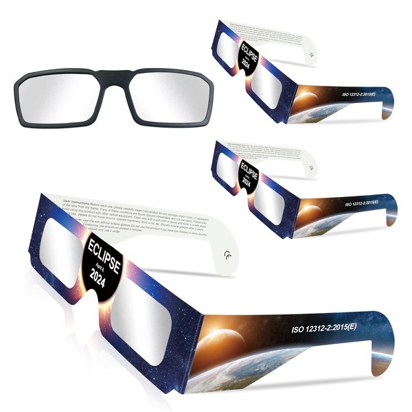 YIYEBFU Solar Eclipse Glasses Approved 2024, Eclipse Glasses 3 Pack