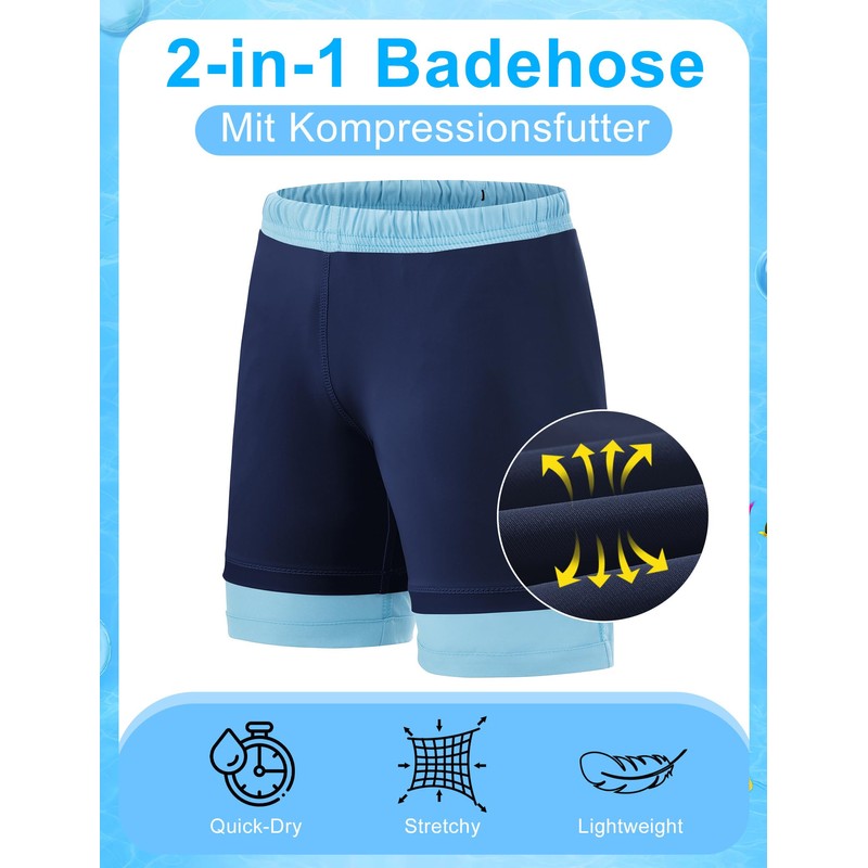 HFDWYJ Costume da bagno per bambini, ad asciugatura rapida, con