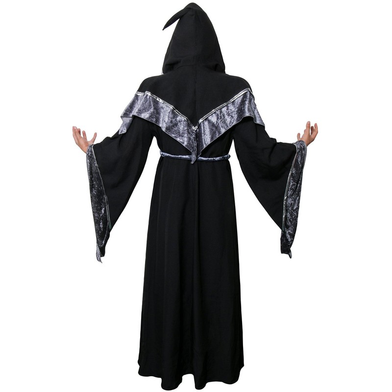 Nofonda Wizard Costume, Dark Wizard Robe, Warlock Cape, Cosplay Costume