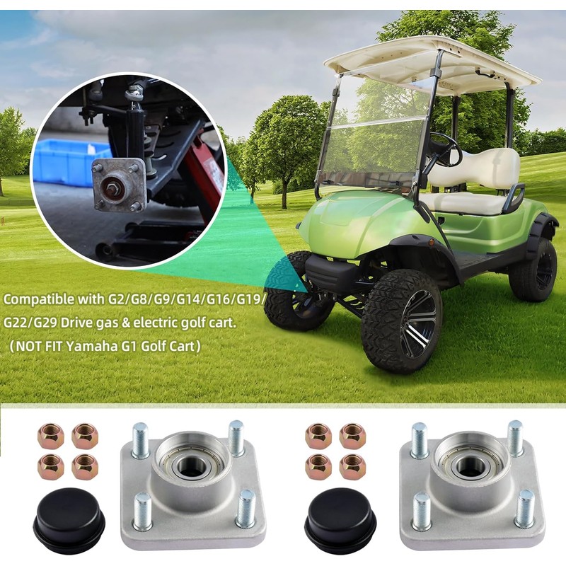 Roykaw Front Wheel Hub Assembly with Hub Bearing Compatible with