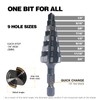 Jerax tools M2 HSS Quick Change 1/4" - 3/4" Step