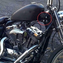 TOPINCN Motorcycle Tank Riser, Gas Tank Lift, Gas Tank Lift Kit, for Motorcycle, Black, Durable, Custom 883/72/48