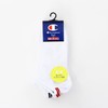 Champion CWSCZ401 3P Plain Socks, Non-Pile Logo Embroidery, Script Logo,