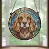 Image Industry Cocker Spaniel Golden Stained Glass Effect Suncatcher -