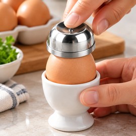 Stainless Steel Egg Piercer for Home Cooking – Compact Manual Egg Shell Punch for Everyday Meal Prep