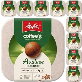 CoffeeB by Café Royal - 10 x LUNGO Classic Selection of 9 Coffee Balls 51 g, Pack of 10 (10 x 9 Coffee Balls)