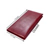 Genuine leather banknote wallet Travel red Lizard (leather, durable stitching,