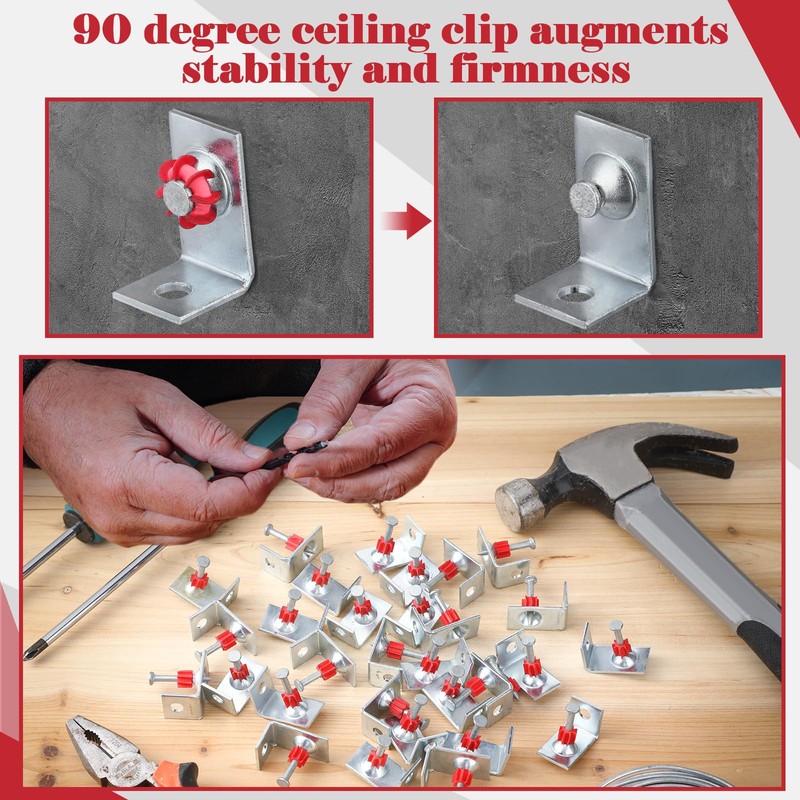 MorningRo 100 Pcs Powder Actuated Fasteners Drive Pin 1-1/4-inch Length,