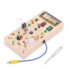 Lights Switch Board Toy Wooden Puzzle Early Education Fine Motor