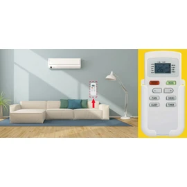 Replacement Remote Control for Blueridge Air Conditioner 30510092 BMKH09-D3DNA2K/I BMKH12-D3DNA2K/I BMKH18-D3DNA2K/I BMKH24-D3DNA2K/I (with Wall Mounting Bracket)