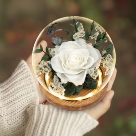 Preserved Flowers Bouquets Forever Roses Gifts, Long-Lasting Roses Flowers for Delivery Prime, Forever Flowers with LED Lights (Battery Included), Birthday Gift, Mothers Day, Christmas