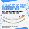 TigerBite 3/4 x 3/4 FIP 16" Water Heater Hose Kit