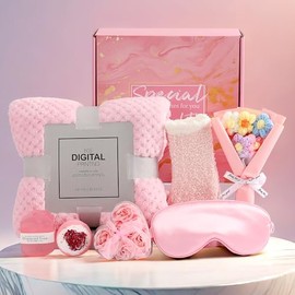 Regalos de cumpleaños de Navidad Juego de 8 piezas para mujeres y novias, kit de cuidado de la piel natural de primera calidad, kit de cuidado