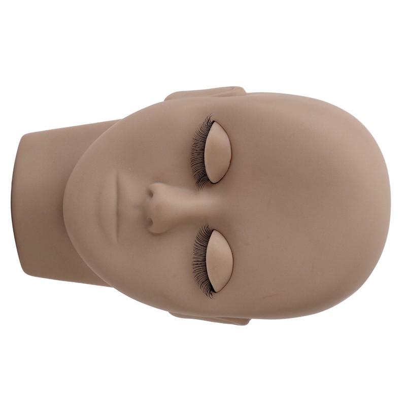 Eyelash Mannequin Head Double Laryer Eyelash Extension Removable Eyelids Makeup