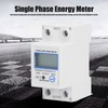 1 Phase 2 Wire Energy Meter Multifunctional LCD Digital Display