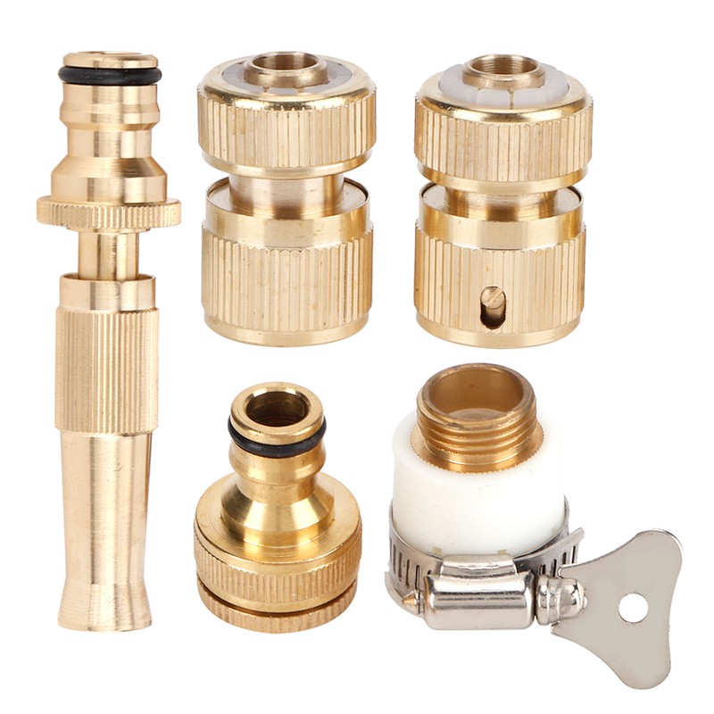 Hose Quick Connector Nipple Nozzle Water Sprayer Kit Garden Watering