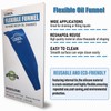 Flexible Funnel Reusable General Oil Change Draining Tool. for Oil