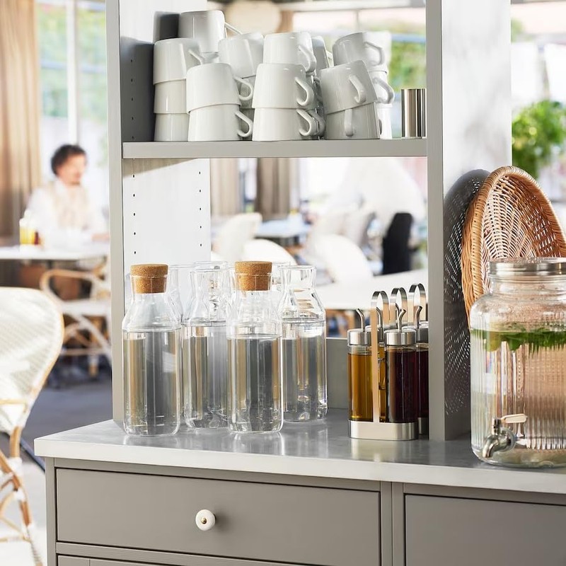 IKEA Carafe With Stopper, 3.54 x 11.02 x 3.54 inches,