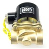 BACOENG DC12V 3/8" Brass Electric Solenoid Valve Water Gas NC(1/4"
