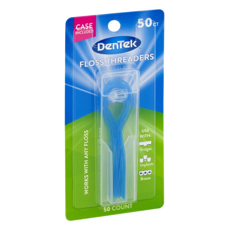 DenTek Floss Threaders | For Braces, Bridges, and Implants |