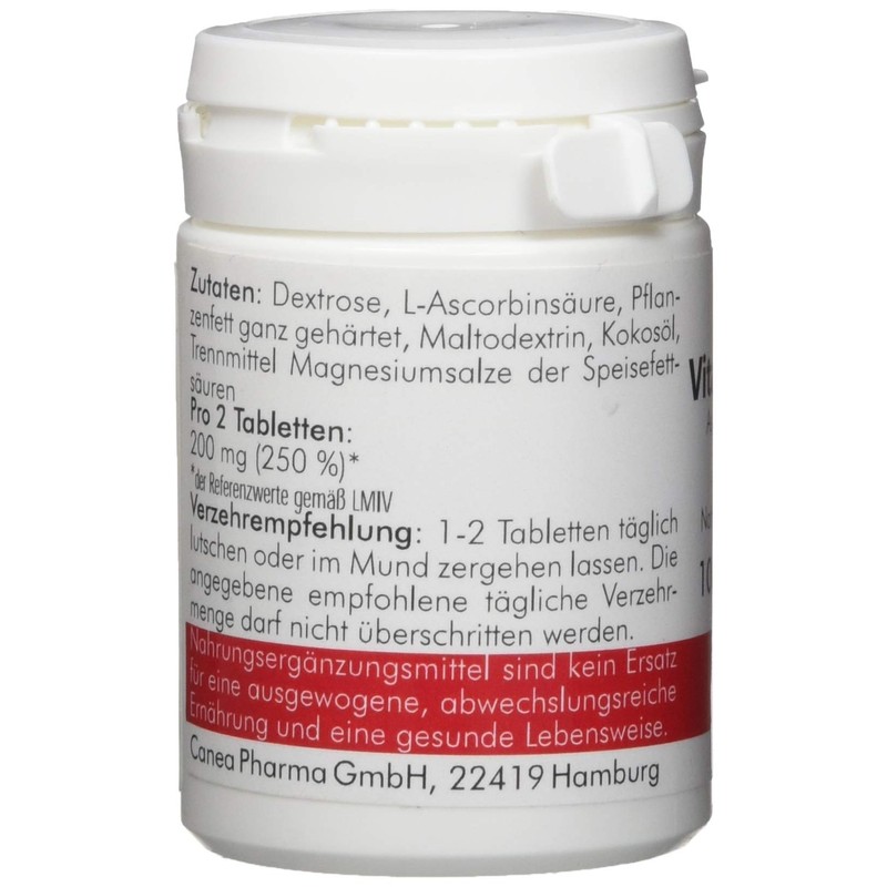 Pharma-Peter ascorbic acid 100 mg vitamin C Canea, 100 tablets