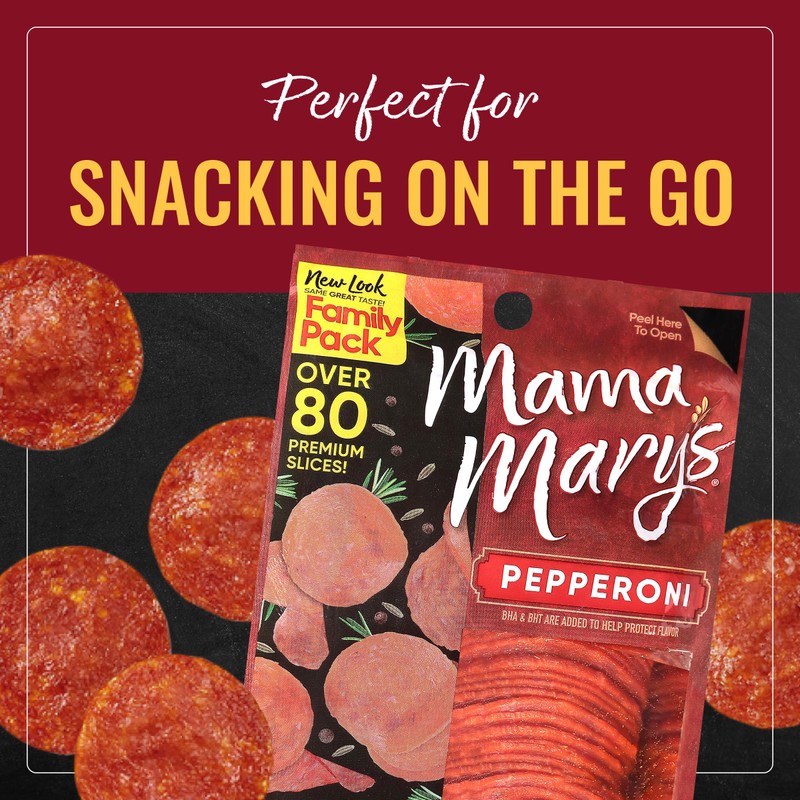 Mama Mary's Gourmet Pepperoni 6 oz (Pack of 3)