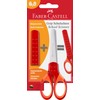 FABER-CASTELL - Forbici scolastiche con protezione per le lame, 5