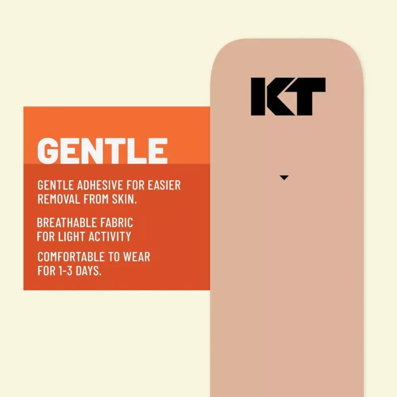 KT 테이프 운동학 운동 민감한 피부를 위한 부드러운 20 카운트