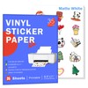 35 Sheets Printable Vinyl Adhesive Paper for Inkjet Printers, 8.5