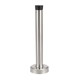 sourcing map Door Hinge Wall Mounted Rubber Buffer 201 Stainless Steel 150 mm High Pack of 2