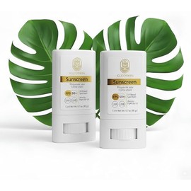 CLEOSKIN Kit 2 Bloqueadores Solares en Barra FPS 50  Protección UVAUVB  Con Vitamina C y Ácido Hialurónico  20g  Facial y Corporal  Textura Invisible