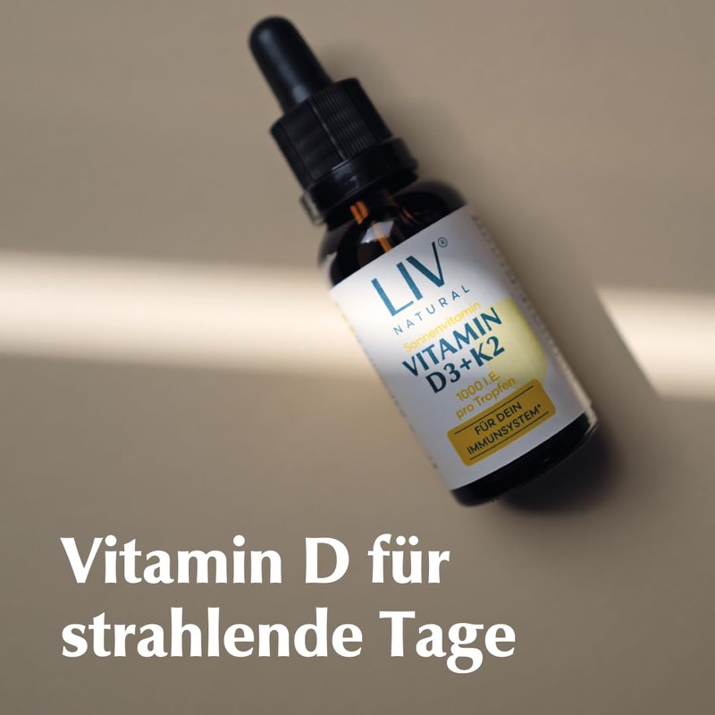 LIV Vitamin D3 + K2 Drops (30 ml) 2 Month
