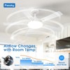 Passky Ceiling Fans with Lights, 52 inch Sleek Ceiling Fan