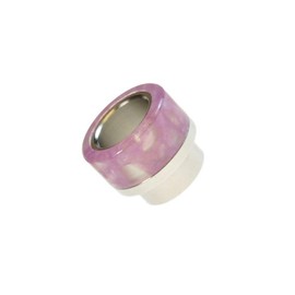 Armerah Abstract 810RL Ringless Drip Tip RDA eCig Tanks Short/Wide Resin/Steel Single Pink