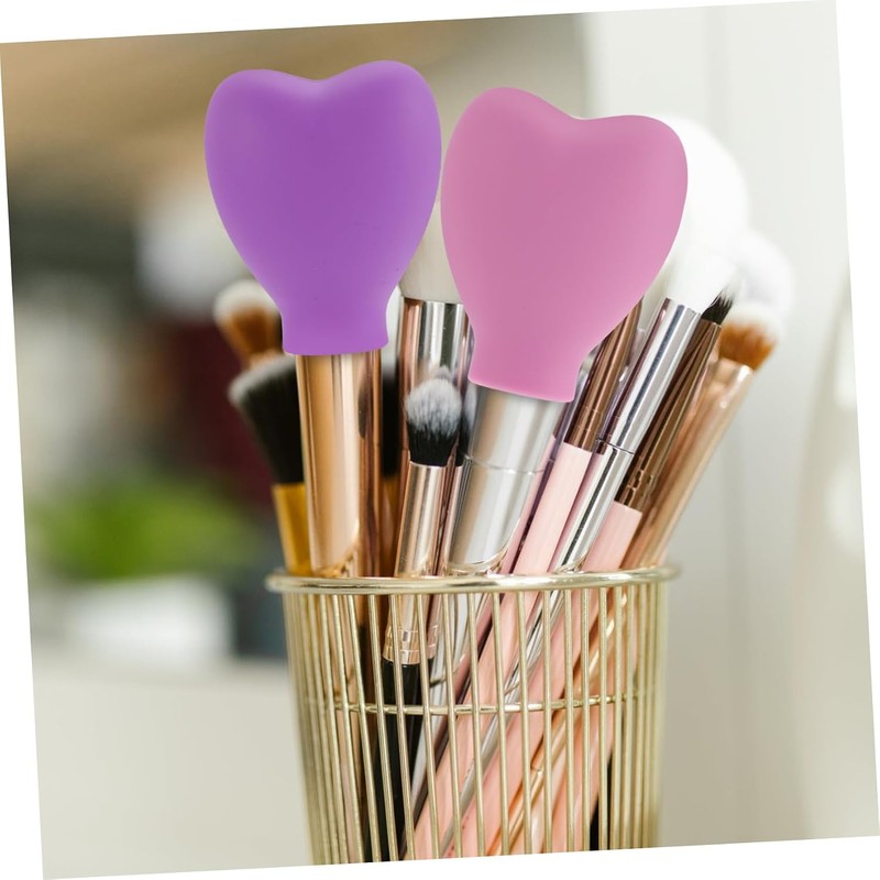 6 Piezas Estuche Para Brochas De Maquillaje De Silicona Fundas
