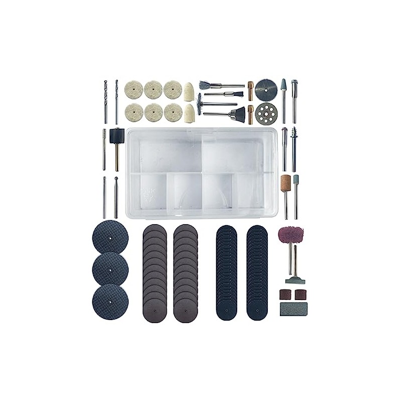 Tilswall 110-Piece Universal Rotary Tool Multi-Purpose Accessory Set Compatible with