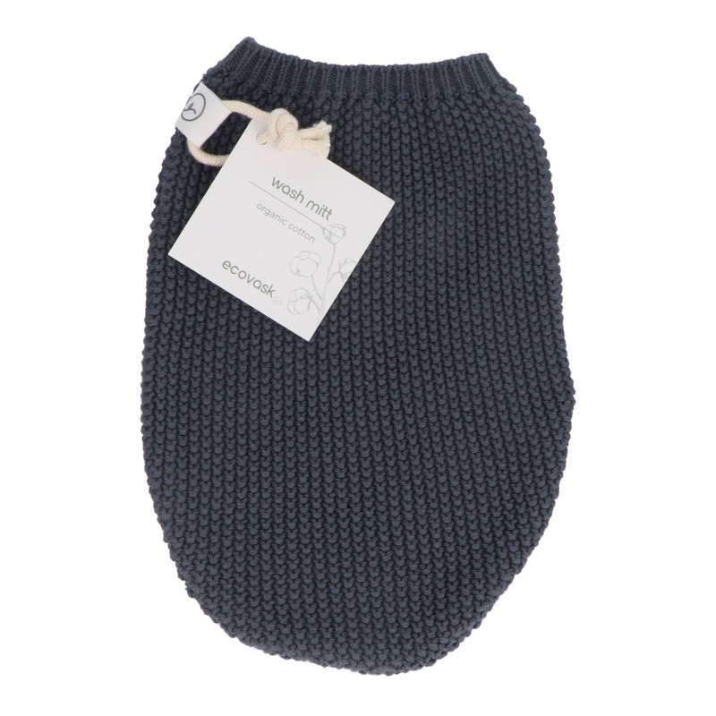 Ecovask Body Wash Mitt Organic Cotton, Olive