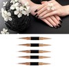 5Pcs Nail Art Brush Double Ended Nail Design Painting Brush