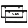 MOONEYES NF-MG057BKPL2P-MON License Plate Frame, Normal, Black, Plain, Set of