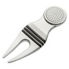 Silverline Golf Divot Tool Silver/Pink for Women with Replacement Ball