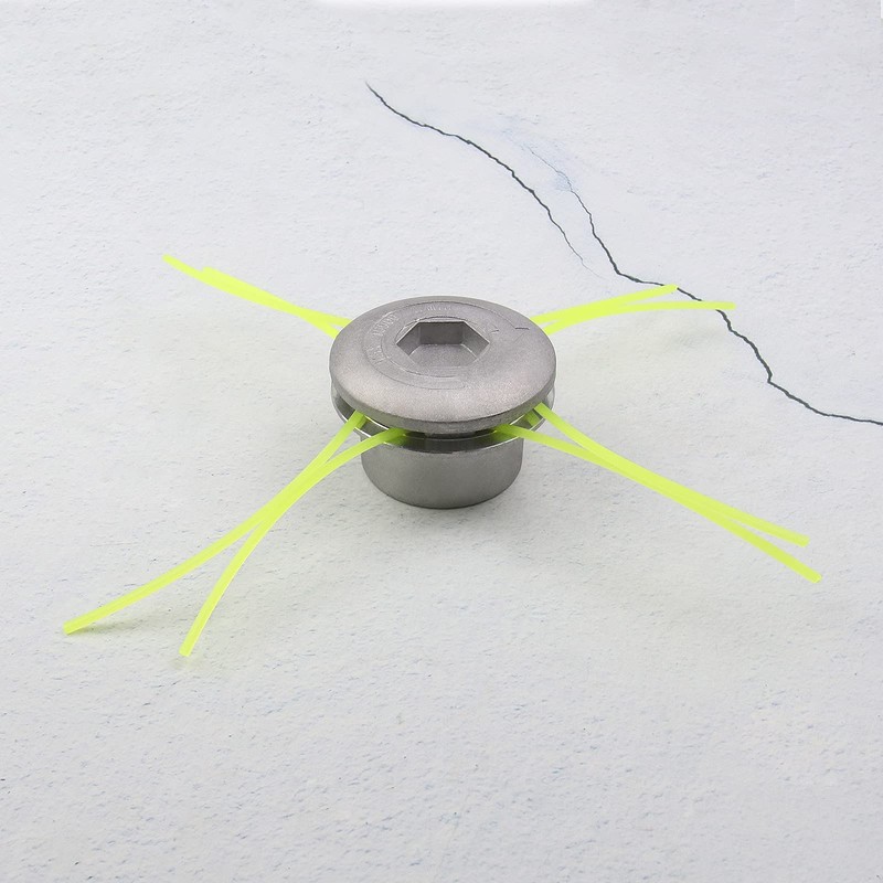 eMagTech Trimmer Head Replacement Silver Aluminum Universal Brushcutter Lawn Mower