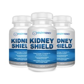 Kidney Shield 120 Caps Kidney Supplement Omega 3 - (3 Pack)