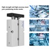 Air Cylinder Pneumatic 2 Piston Rod 2 Shaft Double Action