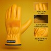 WESTWOOD FOX Leather Gardening Gloves for Men Women,Tough Leather Safety