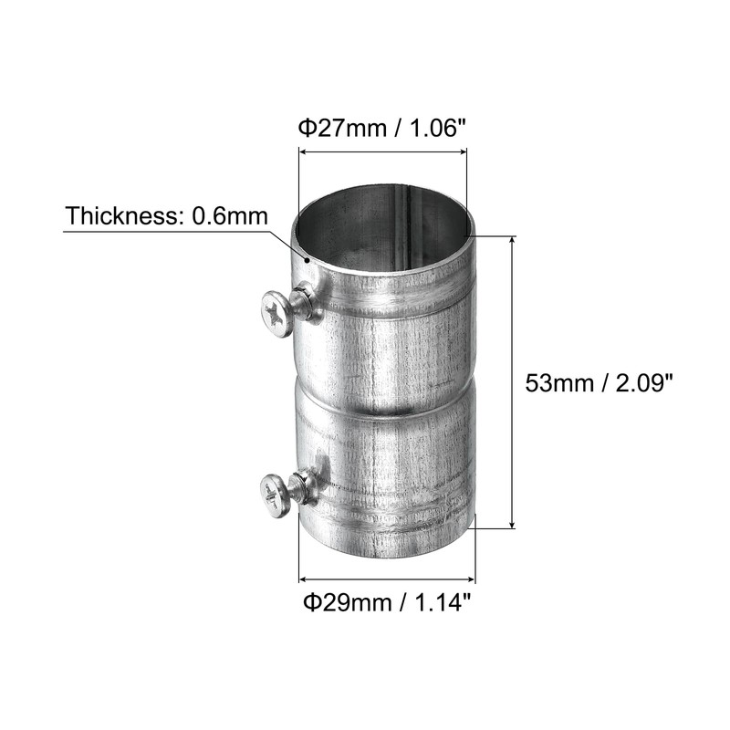 sourcing map EMT Coupling, 27mm(1 1/16 inch) EMT Set Screw