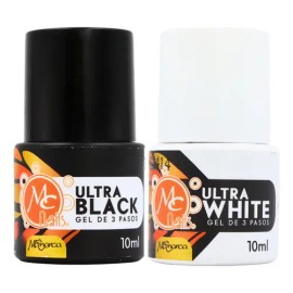 Pack 2 Geles Blanco Y Negro Uña Manicura. Monarca. Mc Nails                                                                                           