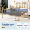 Allewie 14 Inches Twin Size Metal Platform Bed Frame with