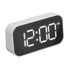 Digital Alarm Clock Large Number USB Rechargeable Mirror Electronic Desktop